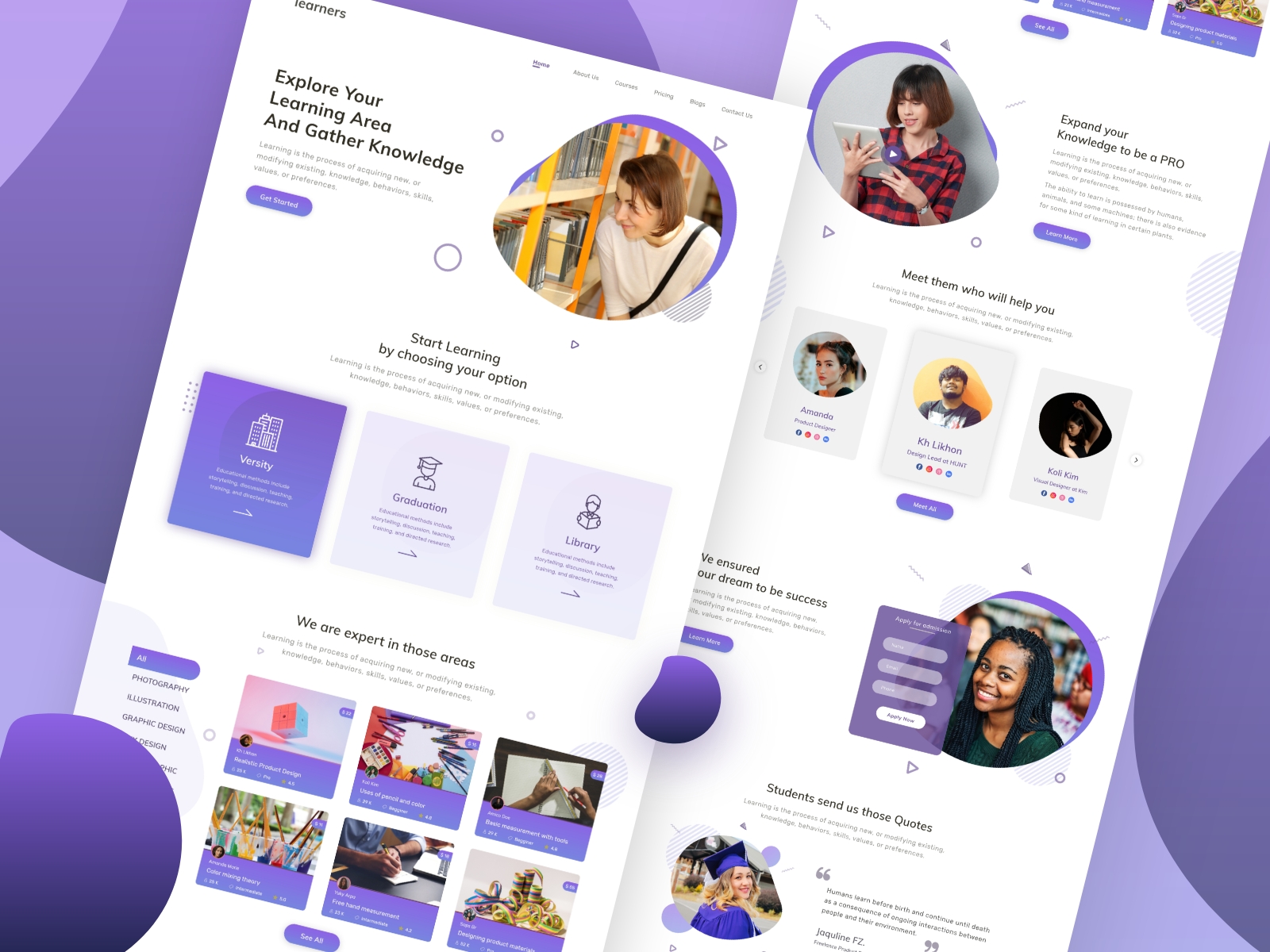 visuel projet web design